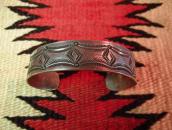 Antique Stamped Ingot Silver Cuff Bracelet  c.1900