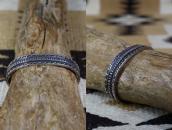 Atq Navajo Chiseled & Stamped Heavy IngotSilver Cuff c.1920～