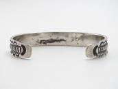 Atq Navajo Chiseled & Stamped Heavy IngotSilver Cuff c.1920～