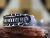 Atq Navajo Chiseled & Stamped Heavy IngotSilver Cuff c.1920～
