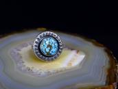 Antique Navajo Gem No.8 Turquoise Ring in Silver c.1935～