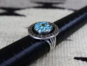 Antique Navajo Gem No.8 Turquoise Ring in Silver c.1935～