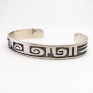 【Eldon James】 Vintage Hopi Overlay Cuff Bracelet  c.1965～
