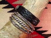 Vintage Ingot Triangle & Twistedwire Cuff  c.1940～