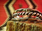 Vintage Ingot Triangle & Twistedwire Cuff  c.1940～