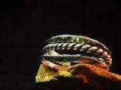 Vintage Ingot Triangle & Twistedwire Cuff  c.1940～