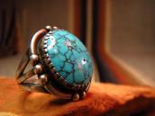 Vintage Ring with High Grade #8 Turquoise c.1940～