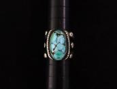 Antique Navajo Split Shank Men's Ring w/Turquoise  c.1920