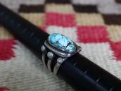 Antique Navajo Split Shank Men's Ring w/Turquoise  c.1920