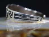 Atq Navajo T-birds Applique & 卍Stmped Ingot Slv Cuff c.1920～