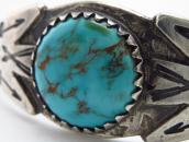 Atq Navajo T-birds Applique & 卍Stmped Ingot Slv Cuff c.1920～