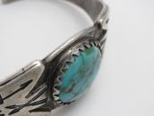 Atq Navajo T-birds Applique & 卍Stmped Ingot Slv Cuff c.1920～