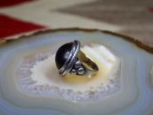 Old Navajo Small Silver Ring w/Hematite  c.1970～