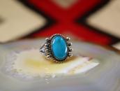 【UITA22】Vtg Navajo Hi-Grade Blue Gem Turquoise Ring  c.1950