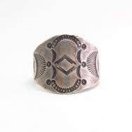 Antique Navajo Stamped Silver Early Tourist Ring  c.1915～