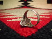 Vintage Split Ring with Oval Turquoise  c.1940