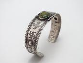 Antique Navajo T-birds & 卍 Stamped Ingot Silver Cuff c.1920～