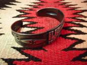 Antique Whirling Log 卍 patched Cuff  c.1920～