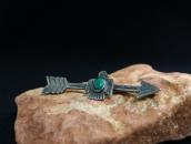Antique Stamped Arrow & Thunderbird Shape Silver Pin c.1930～