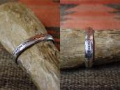 【Mike Bird Romero】 Ohkay Owingeh Old Stamped Silver Cuff