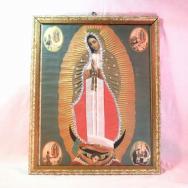 Antique Collage Virgin of Guadalupe・Mexico Retablo
