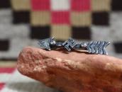 Antique Navajo Small Arrow & 卍 Shape Coin Silver Pin c.1930