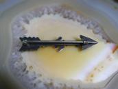 Antique Navajo Small Arrow & 卍 Shape Coin Silver Pin c.1930