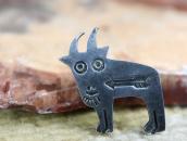 Attr.to【Ganscraft】Stamped "Glacier Park Goat" Pin c.1930～