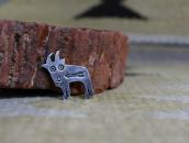 Attr.to【Ganscraft】Stamped "Glacier Park Goat" Pin c.1930～