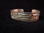 Antique 卍 & Chisel Stamped Ingot Cuff  c.1920～