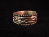 Antique 卍 & Chisel Stamped Ingot Cuff  c.1920～