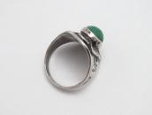 Atq Navajo T-bird Applique & 卍Stamped Cigar Band Ring c.1930