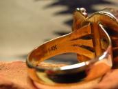 Vintage 14K Solid Gold Ring with Turquoise c.1960～