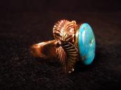 Vintage 14K Solid Gold Ring with Turquoise c.1960～