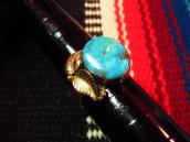 Vintage 14K Solid Gold Ring with Turquoise c.1960～
