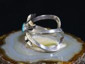 Vintage Navajo Casted Silver Cuff w/Gem Turquoise c.1950～
