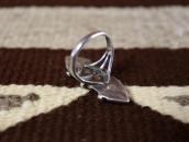 Vtg Zuni Rhombus Shape Turquoise Inlay Silver Ring c.1960～