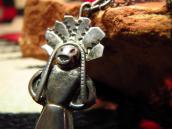 Vintage Silver Small Indian Fob Necklace  c.1940