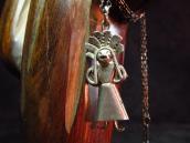 Vintage Silver Small Indian Fob Necklace  c.1940