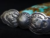 Antique Navajo Repoused & Stamped Ingot Silver Pin  c.1935～