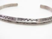 Atq Lightning Arrows Stamped Narrow Trianglewire Cuff c.1930