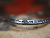 Atq Lightning Arrows Stamped Narrow Trianglewire Cuff c.1930