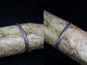 Antique Navajo Ingot Silver Narrow Triangle Wire Cuff c.1920