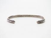 Antique Navajo Ingot Silver Narrow Triangle Wire Cuff c.1920