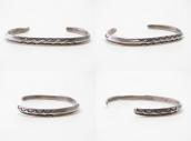 Antique Navajo Ingot Silver Narrow Triangle Wire Cuff c.1920