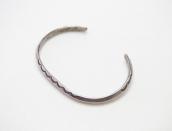 Antique Navajo Ingot Silver Narrow Triangle Wire Cuff c.1920