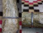 Antique Navajo Ingot Silver Narrow Triangle Wire Cuff c.1920