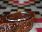 Antique Navajo Ingot Silver Narrow Triangle Wire Cuff c.1920