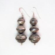 OLDPAWN Stamped Silver Bead Pierced Earrings