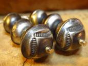OLDPAWN Stamped Silver Bead Pierced Earrings